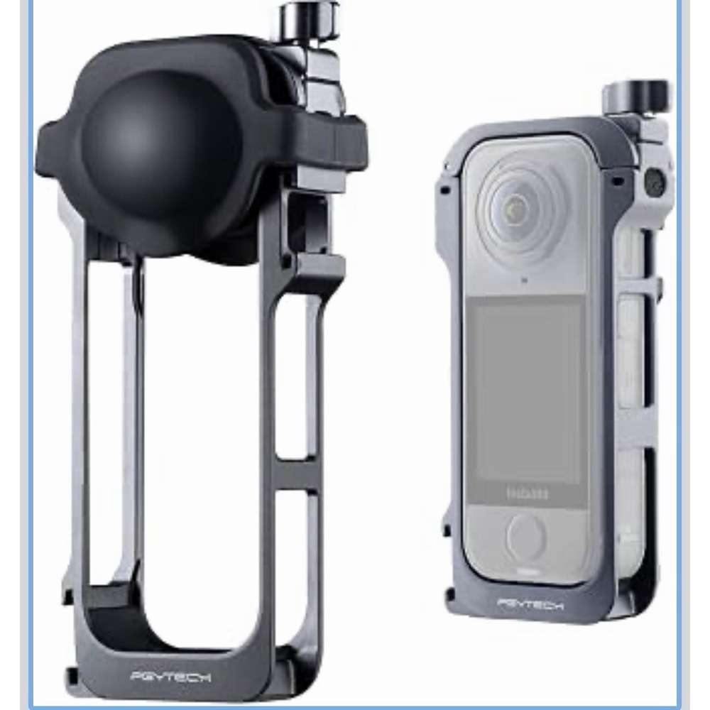 PGYTECH Camera Cage for Insta360 X4 Aluminum Alloy Protective Frame Rig